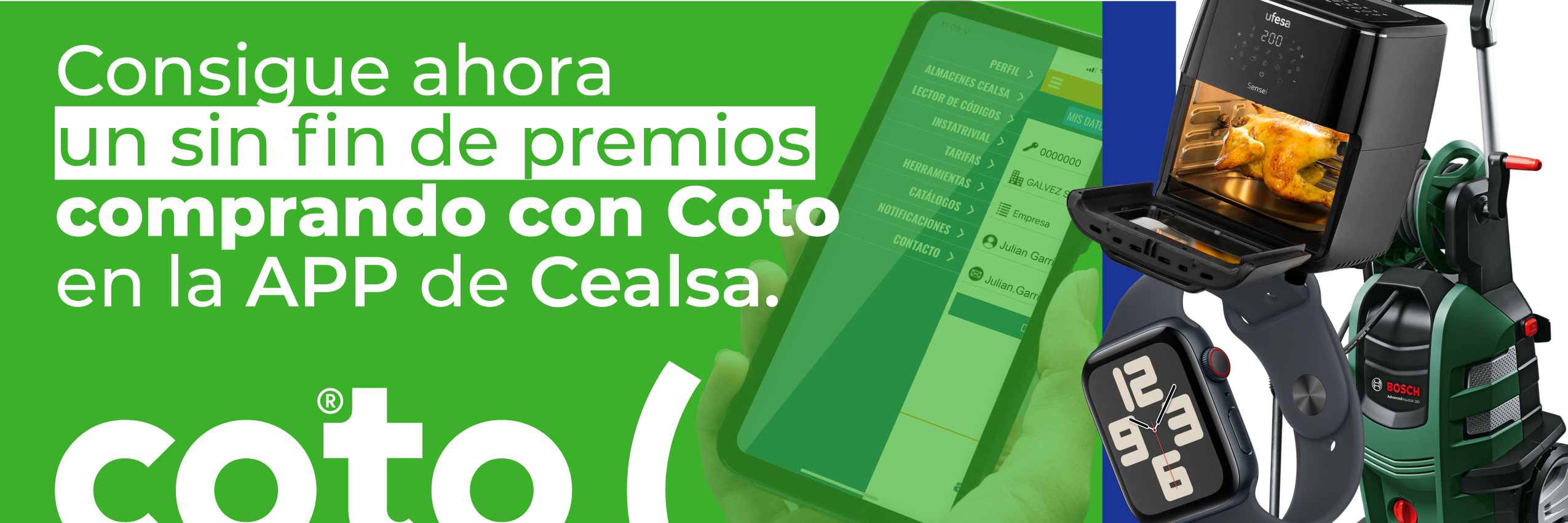 Consigue ahora un sin fin de premios con Coto y Cealsa